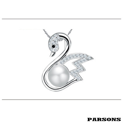 【PARSONS】珍愛系列_水上的舞者 S925純銀珍珠墜鍊 (8折)