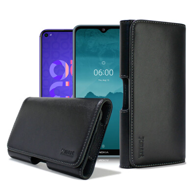 Xmart for HUAWEI Nova 5T/Nokia 7.2 型男羊皮橫式腰掛皮套 (6.9折)