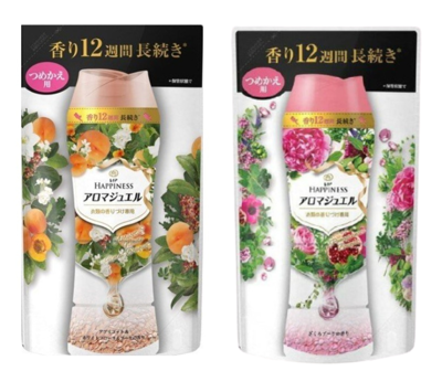 日本 熱賣【P&G】衣物芳香顆粒 香香豆 補充包 455ml 橘色-杏桃花香 粉色-石榴花香 (6.9折)