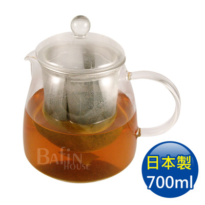 【日本 HARIO】耐熱泡茶玻璃壺 附濾網 700ml (CHEN-70T) (7.3折)