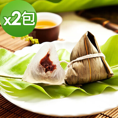 樂活e棧-包心冰晶Q粽子-紅豆2包(6顆/包)