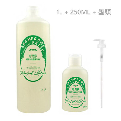 【南法香頌】歐巴拉朵 忍冬蜂蜜洗髮精 ( 1L + 250ML + 專用壓頭 ) (9.1折)