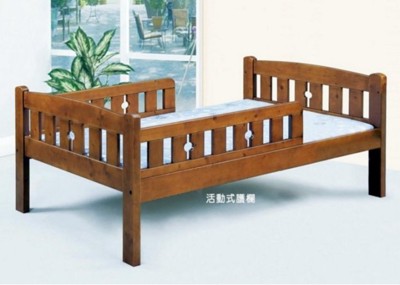 【新精品】XN-12-5 溫心單人床架+ XN-12-6 活動護欄X2*台北到高雄搭配車趟滿3000 (8.7折)