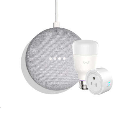 【Google 智慧家庭組】Google Nest Mini 2+色溫智慧燈泡+智慧插座,一次到位! (7.8折)