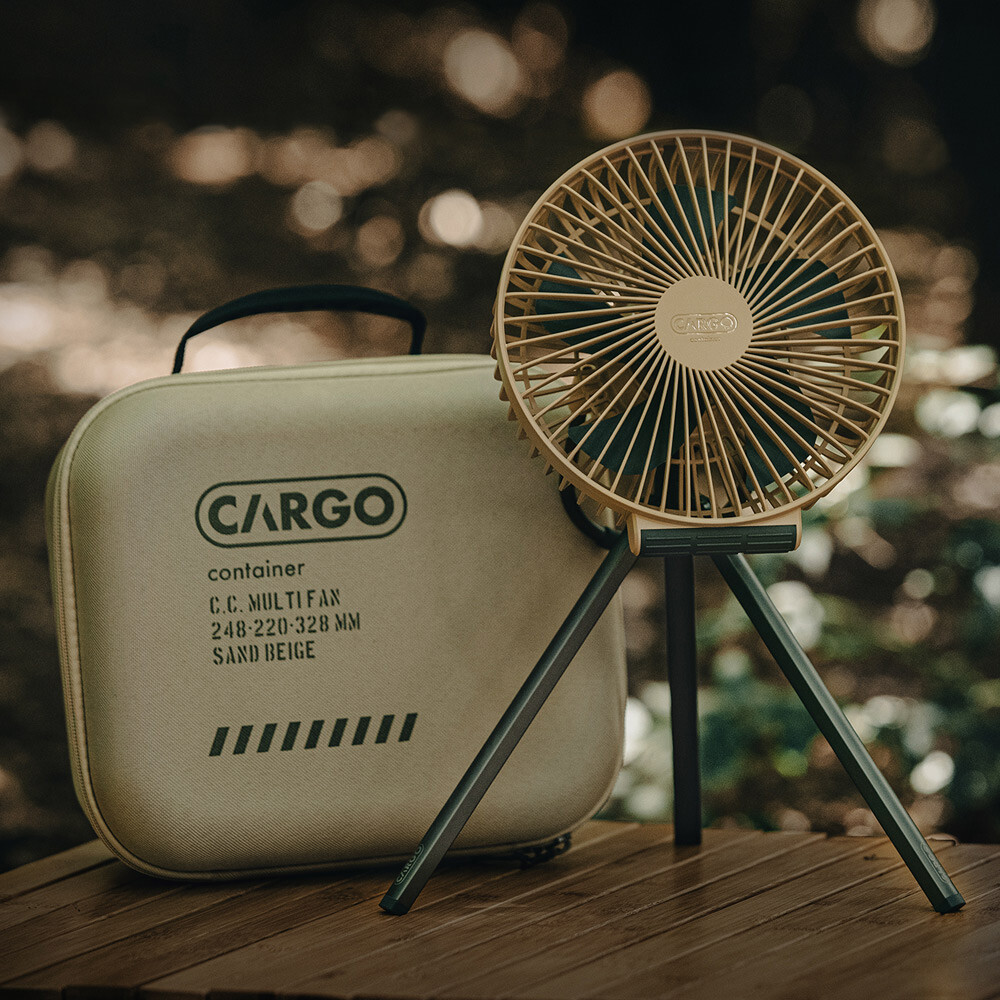 CARGO container CARGO MULTI FAN 隨行風扇含收納盒 露營電風扇 三腳架 (8折)