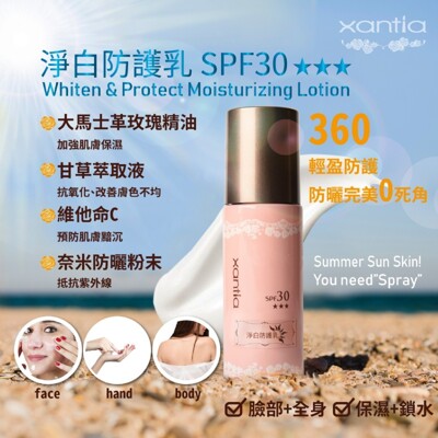 【xantia】桑緹亞淨白防護乳(30g) (1.8折)